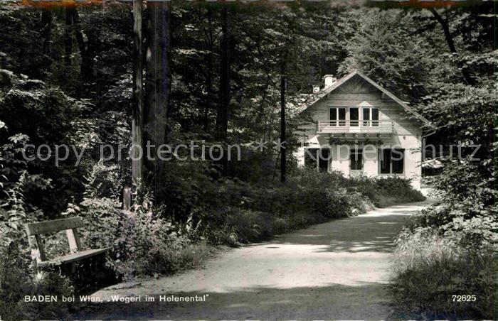 Baden Wien Wegerl Helenental Waldgasthaus Hauswiese