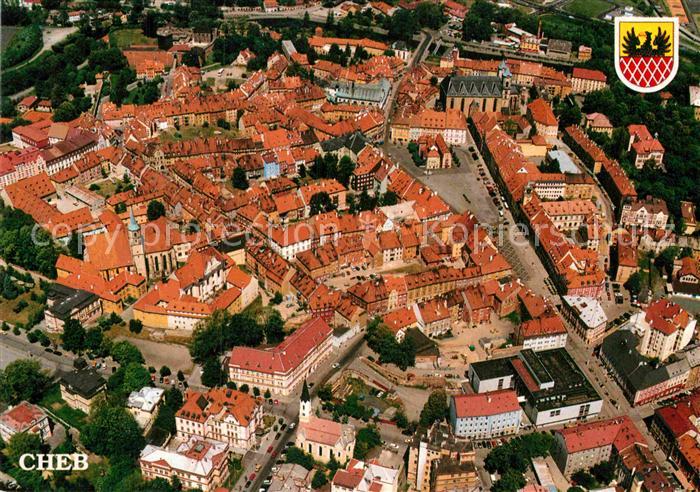 Cheb Eger Fliegeraufnahme Letecky pohled