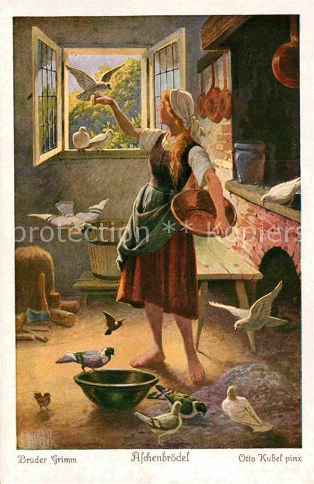 Maerchen Sagen Aschenbrödel Brüder Grimm Otto Kubel Nr