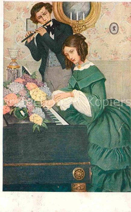 Munk M. Wien Vienne Nr. 378 Klavier Querfloete