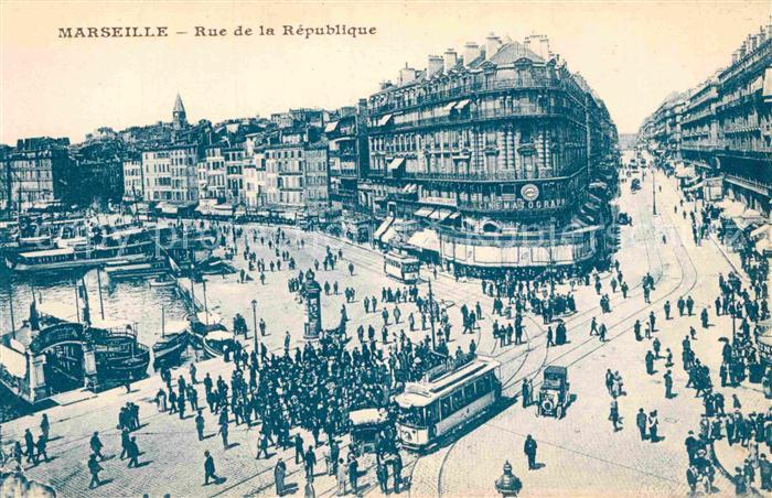 Strassenbahn Marseille Rue de la Republique