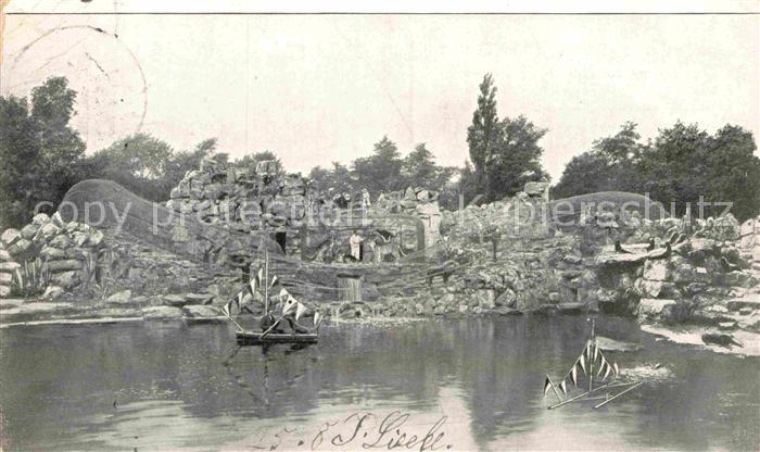 Zoo Dresden Felsenpanorama Zentralkaefig Laufbahn