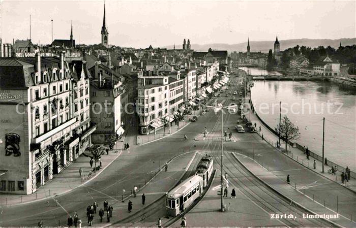 Strassenbahn Zuerich Limmatquai