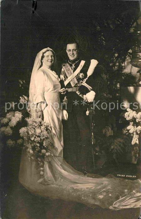 Adel Niederlande Prinselijk Bruidspaar Prinses Juliana P
