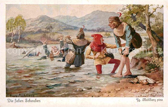 Maerchen Sagen Die sieben Schwaben Georg Mühlberg Nr.