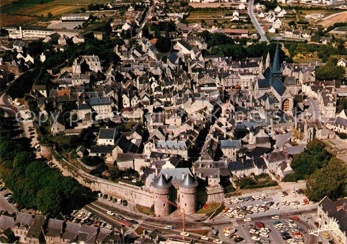 Guerande Fliegeraufnahme Stadtmauer