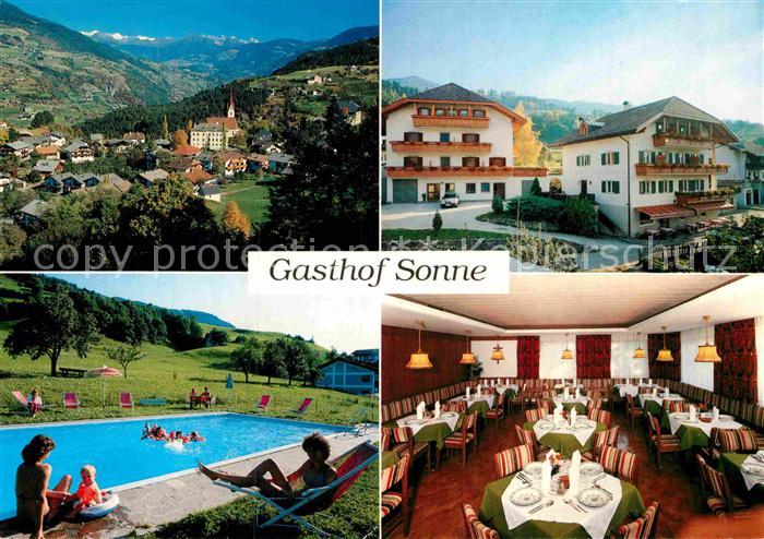 Gufidaun Klausen Eisacktal Gasthof Sonne Panorama Schwimmbad