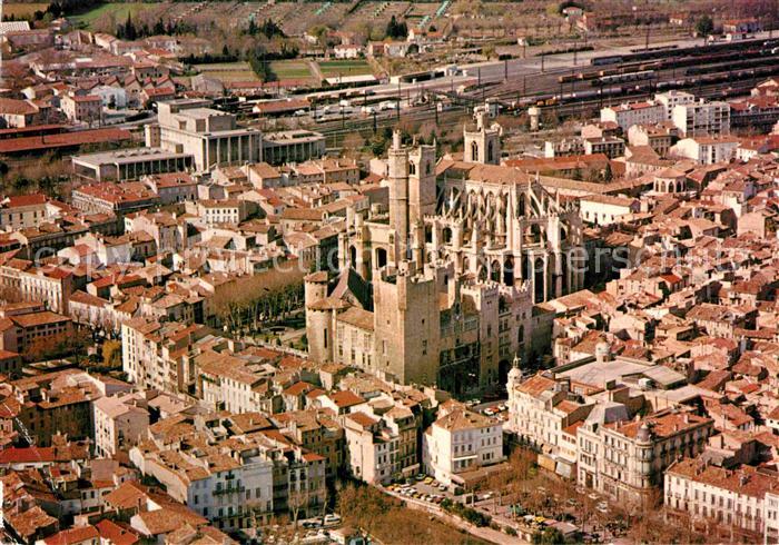 Narbonne Aude Fliegeraufnahme Palais des Archeveques