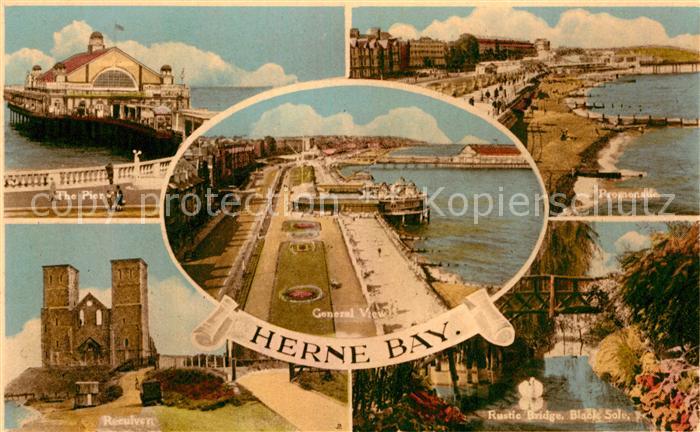 Herne Bay Pier Ppromenade Gesamtansicht Reeulvern