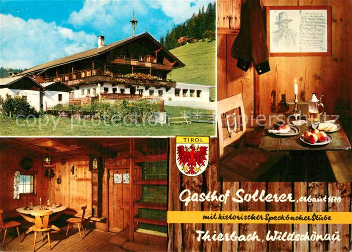 Thierbach Wildschoenau Gasthof Sollerer