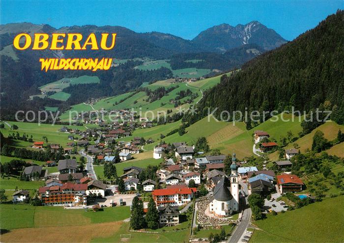 Oberau Wildschoenau Tirol Fliegeraufnahme