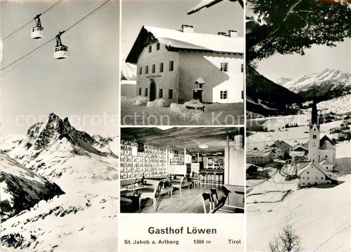 St Jakob Arlberg Gasthof Loewen Luftseilbahn