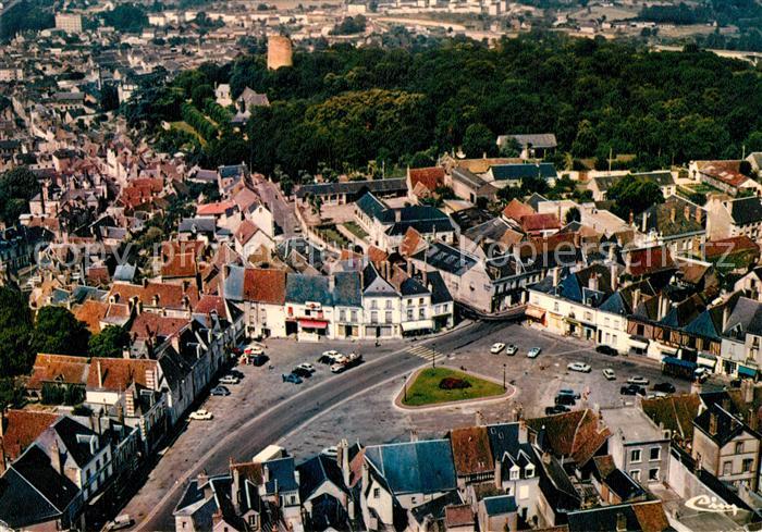 Chateau-Renault Fliegeraufnahme Place Jean-Jaures