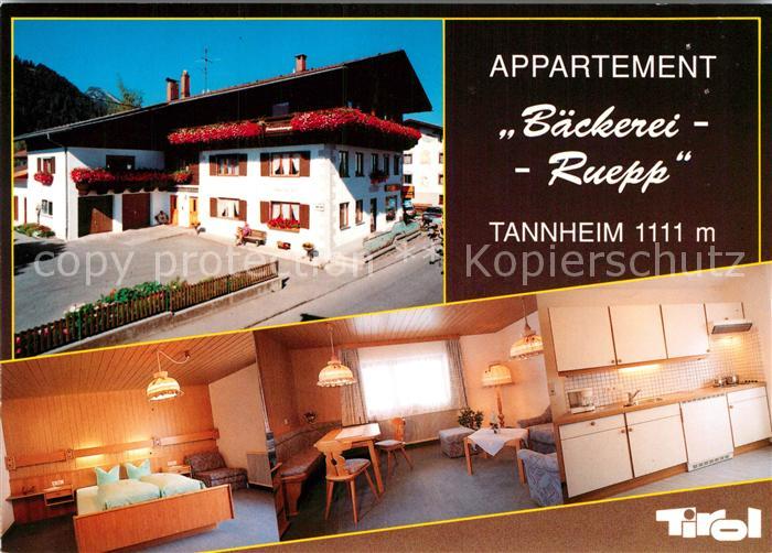 Tannheim Tirol Appartement Baeckerei Ruepp