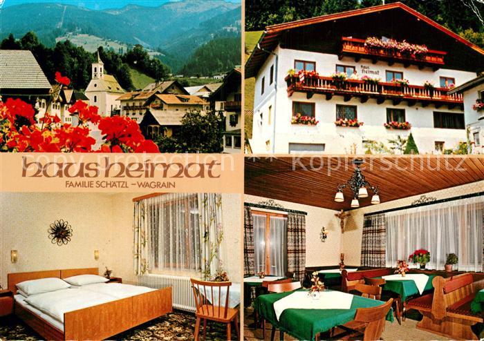 Wagrain Salzburg Haus Heimat Doppelzimmer Speiseraum Teilansicht