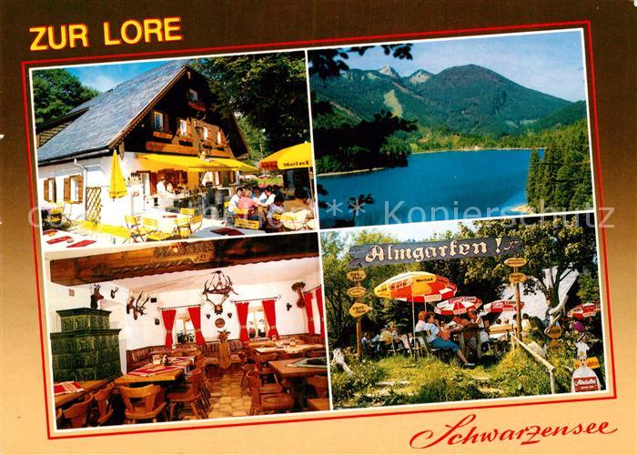 St Wolfgang Salzkammergut Alpenrestaurant Zur Lore See Terrasse Gastraum