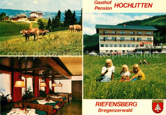 Riefensberg Gasthof Pension Hochlitten Gaststube Almvieh