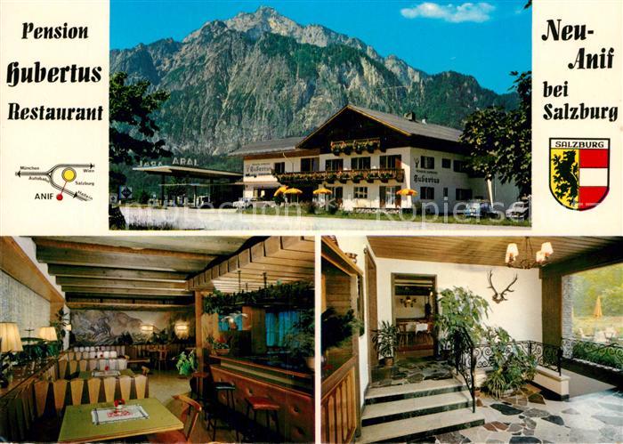 Anif Pension Hubertus Teilansicht Gastraum