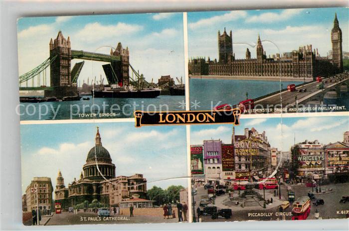 London Tower Bridge Sankt Paul'sKathedrale Piccadilly Circus Parlament