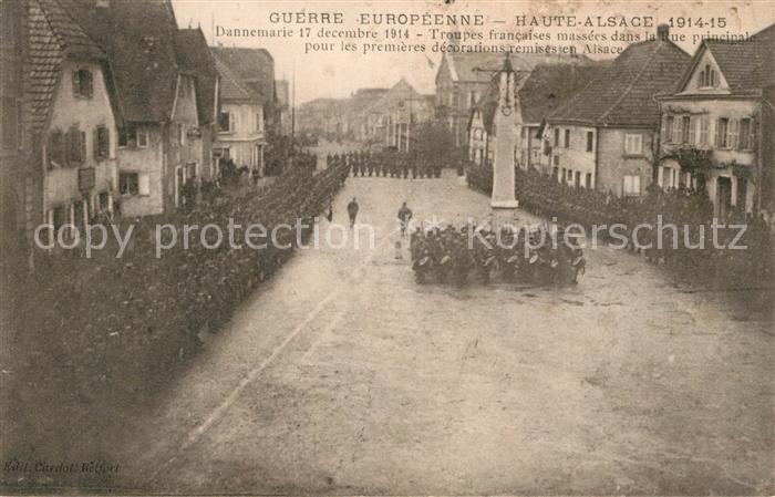 Belfort Alsace Guerre Europeenne Dannemarie 17 decembre