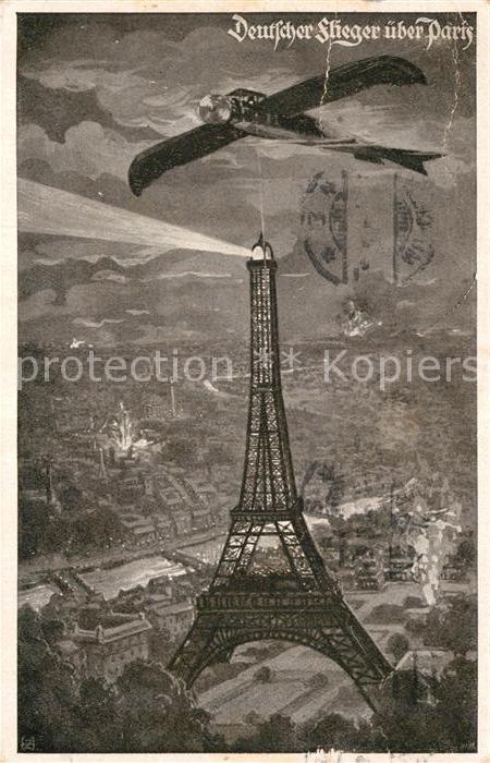Paris Deutscher Flieger über Paris