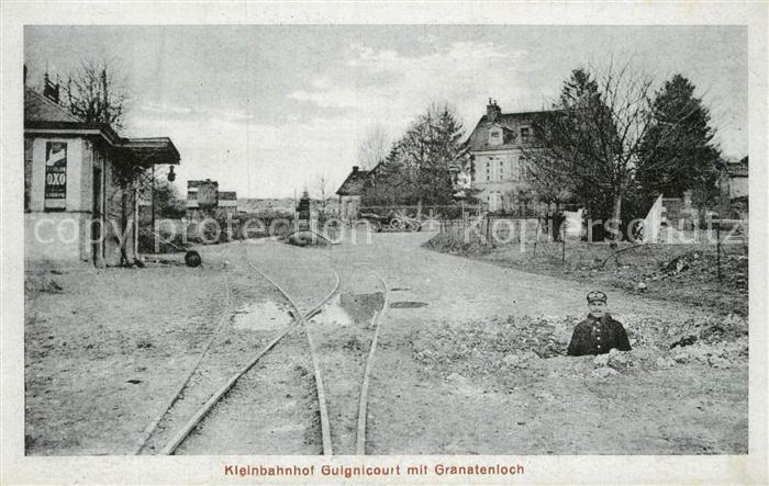 Guignicourt Aisne Kleinbahnhof Granatenloch