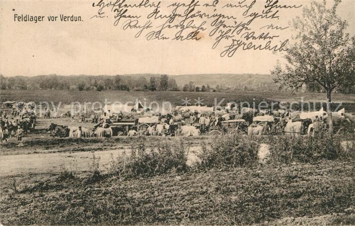 Verdun Meuse Feldlager vor Verdun
