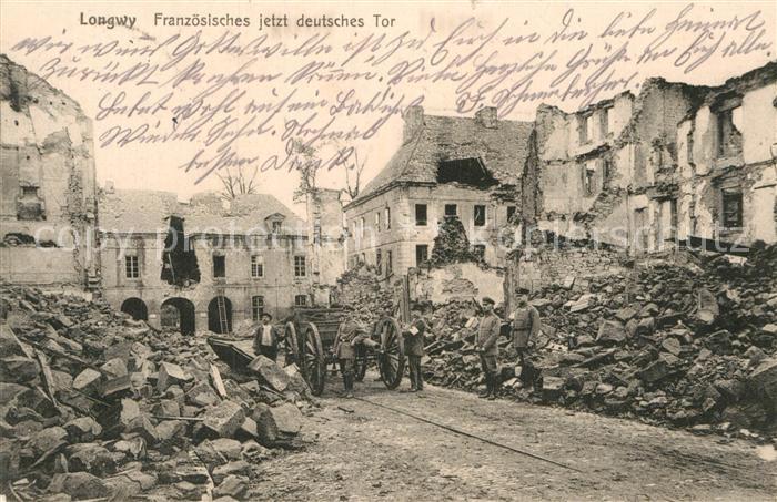 Longwy Lothringen Französisches jetzt deutsches Tor Ruine