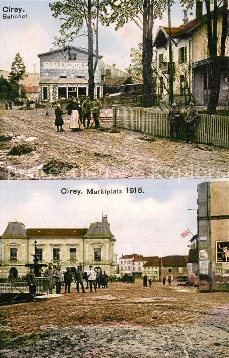 Cirey Vesoul Bahnhof Marktplatz