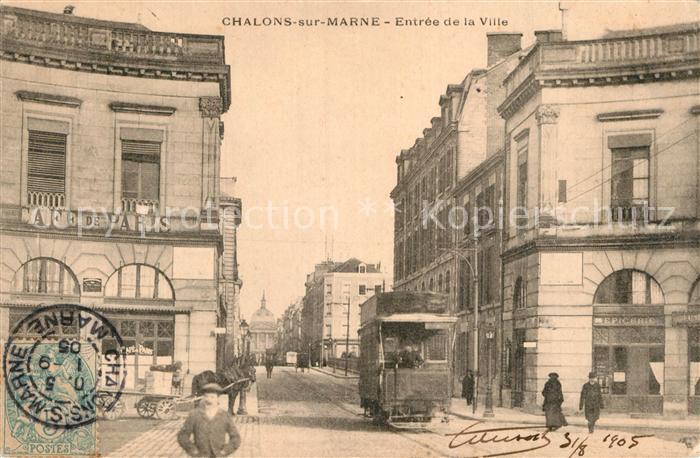 Chalons-en-Champagne Marne Entree de la Ville Cafe de Paris