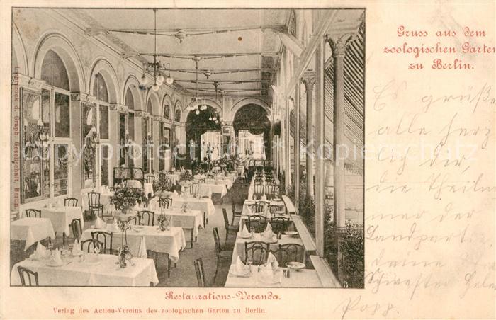 BERLIN CITY Zoologische Gaten Restaurant Veranda