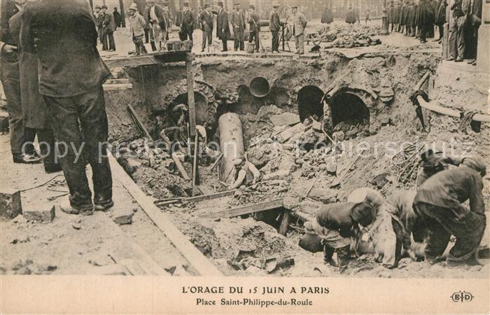 Paris L Orage du 15 Juin Place Saint-Philippe-du-Roule