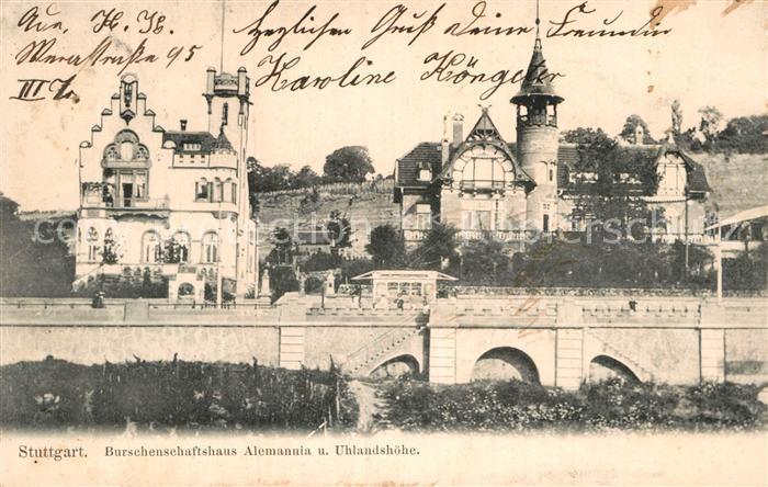 Stuttgart Burschenschaftshaus Alemannia Uhlandshoehe