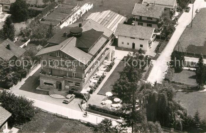 Mittenwald Bayern Alpenhotel Erdt Fliegeraufnahme