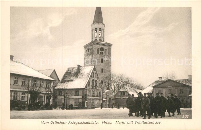 Mitau Markt Trinitatiskirche