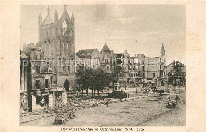 Lyck Ostpreussen Russeneinfal Ruinen