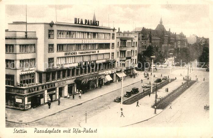 Stettin Szczecin Pommern Paradeplatz Ufa-Palast