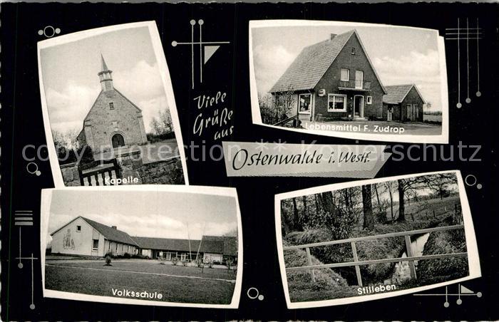 Ostenwalde Hoerstel Kapelle Lebensmittel F. Zudrop Volksschule