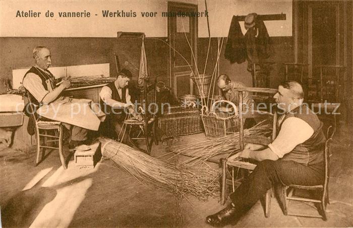 Antwerpen Anvers Atelier de vannerie Werkhuis voor mandenwerk