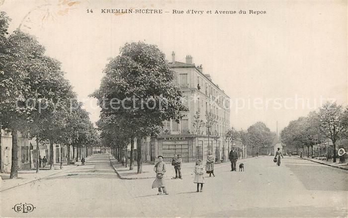 Kremlin-Bicetre Le Rue Ivry Avenue du Repos