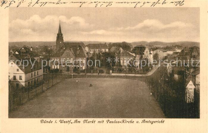 Buende Westfalen Markt Paulus-Kirche Amtsgericht