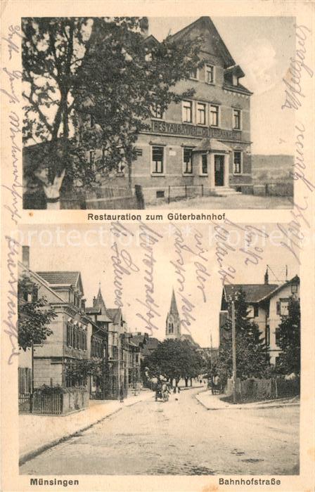 Muensingen Restaurantion zum Gueterbahnhof Bahnhofstrasse