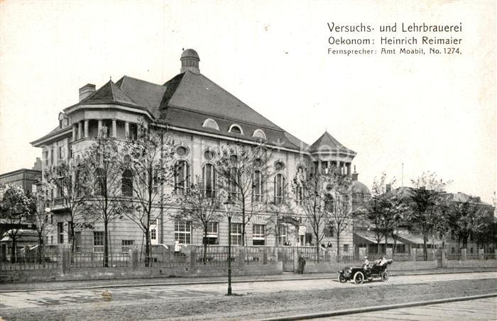 Moabit Berlin Versuchs- Lehrbrauerei