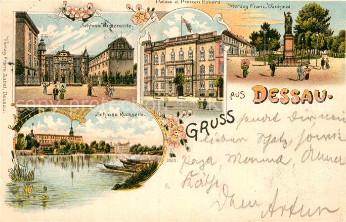 Dessau-Rosslau Herzog Franz Denkmal Schloss Palais Prinzen Eduard