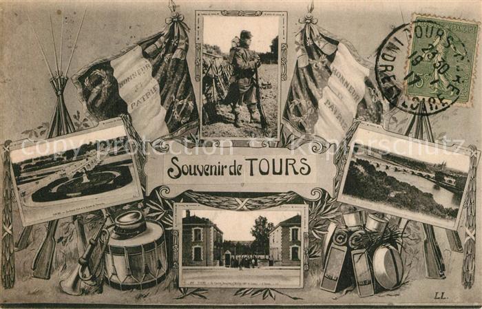 Tours Indre-et-Loire Grand Pont Militaer