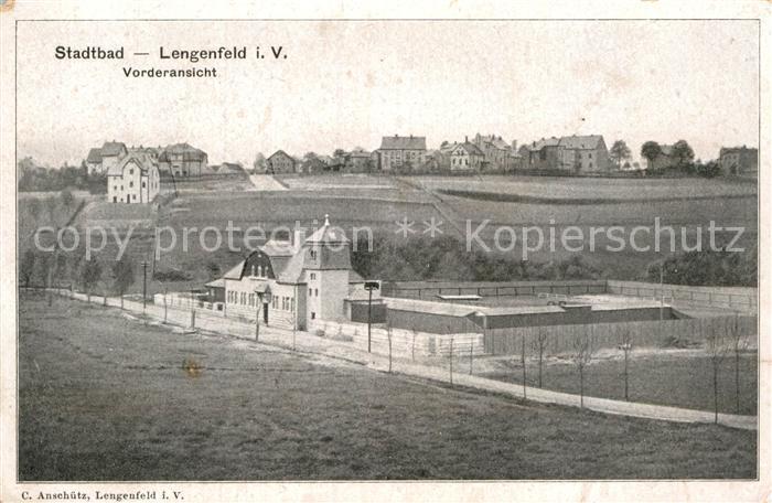 Lengenfeld Vogtland Vorderansicht Stadtbad