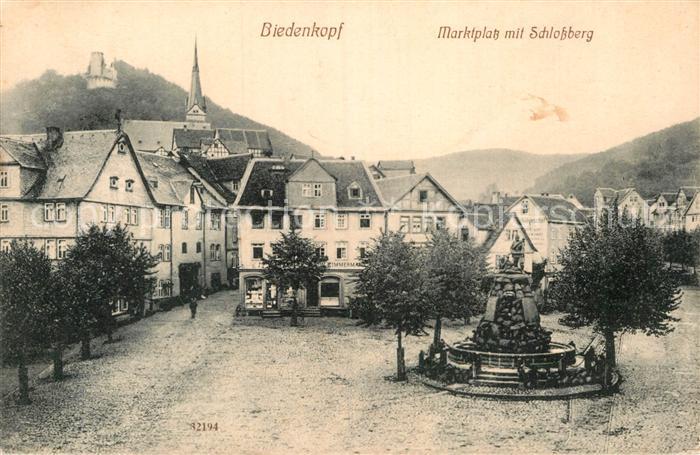 Biedenkopf Marktplatz Schlossberg