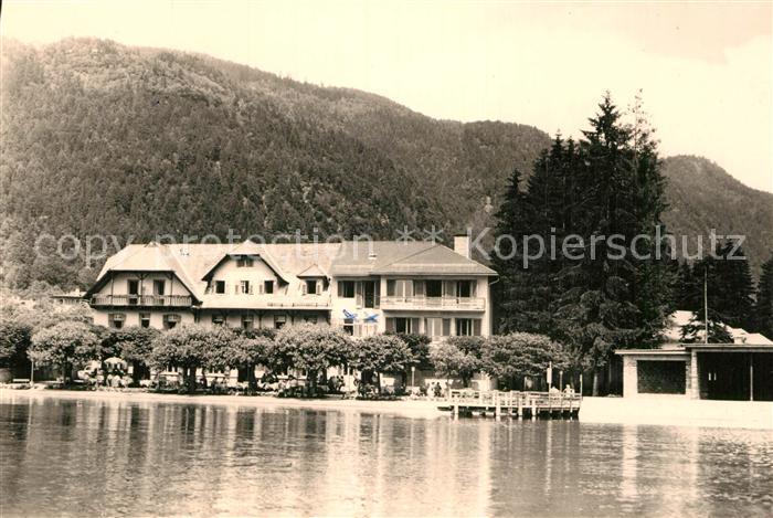 Steindorf Ossiacher See Hotel Partie am Ufer