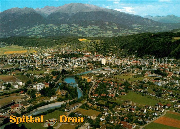 Spittal Drau Fliegeraufnahme
