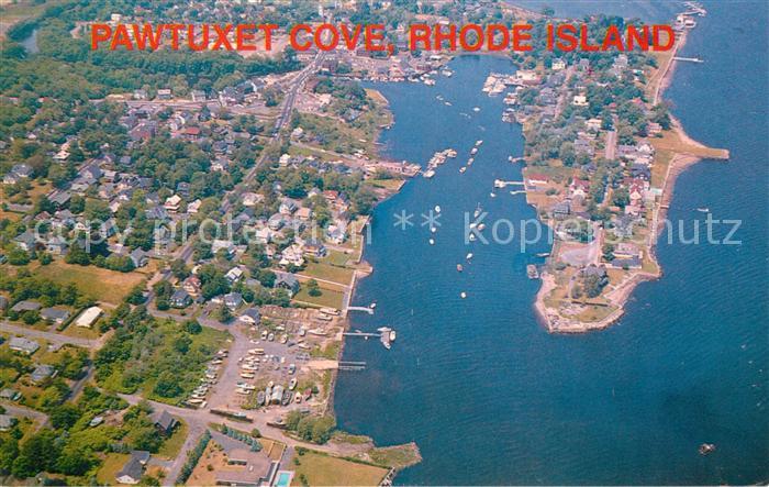 Rhode Island US-State Pawtuxet Cove Fliegeraufnahme
